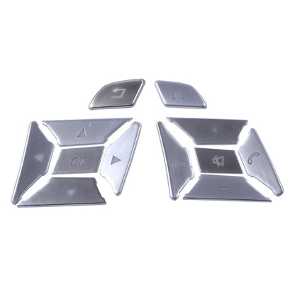 Silver Steering Knob Cover for Mercedes Benz E C G Class W204 (2012-2016)