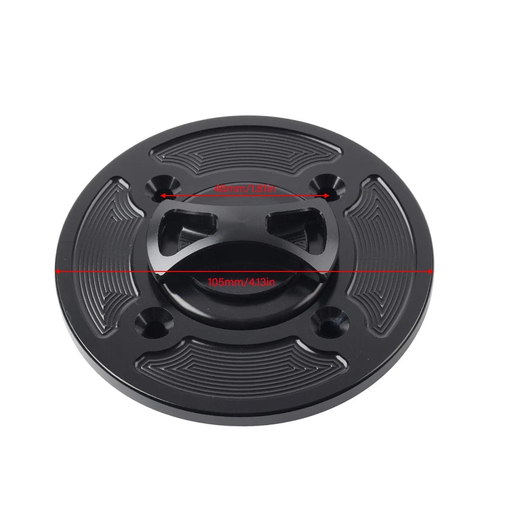 CNC Orange Gas Fuel Tank Cap Cover for DUCATI Panigale V4/S/R (2018-2021)