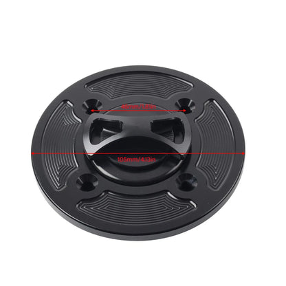 CNC Orange Gas Fuel Tank Cap Cover for DUCATI Panigale V4/S/R (2018-2021)