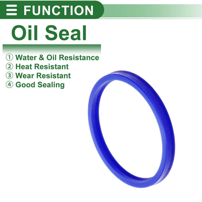 Oil Seal Rotary Shaft Seal TPU 85x95x8.5mm High Pressure Blue 5 Pcs