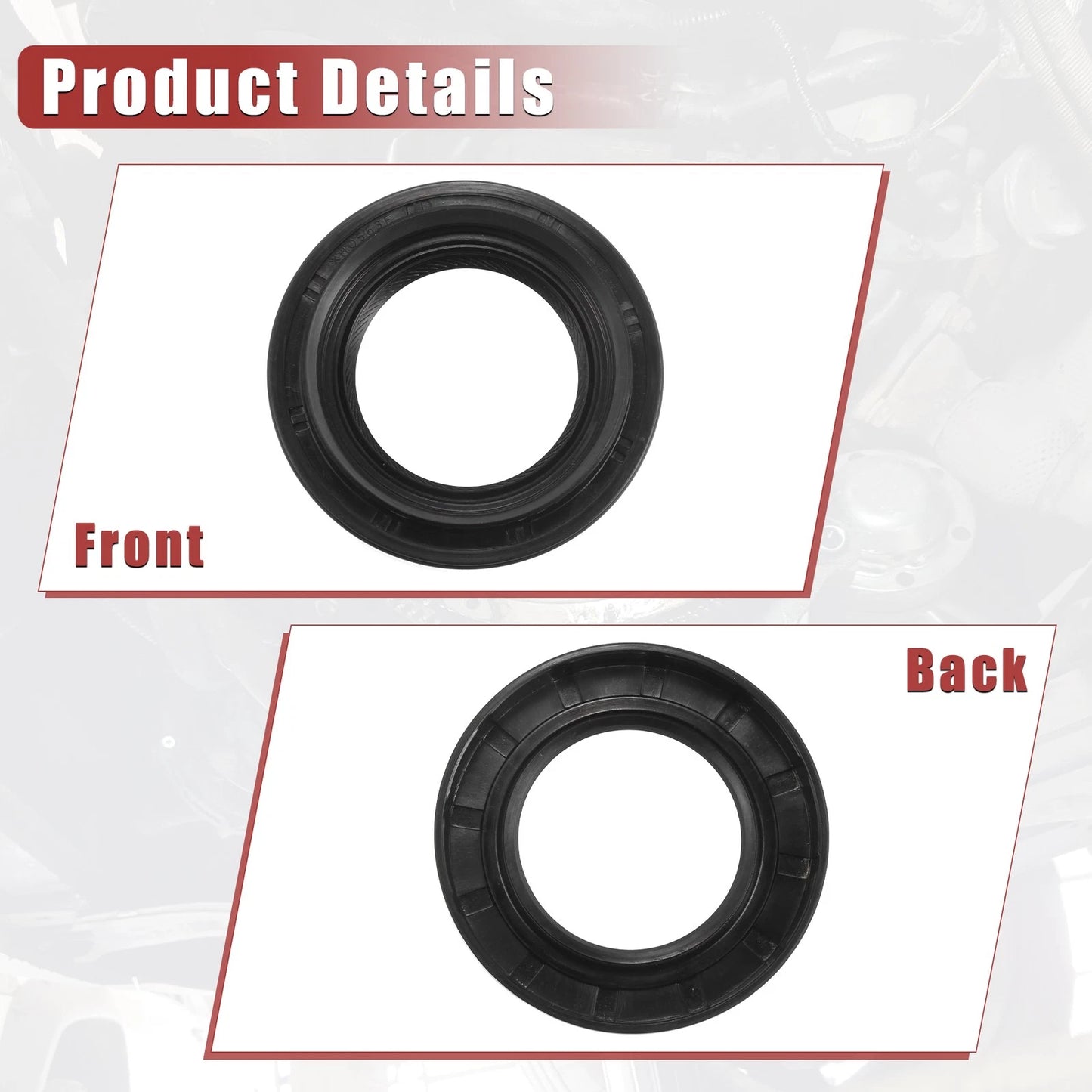 Crankshaft Seal for Toyota Land Cruiser 2007-2015 (2 x Seals)