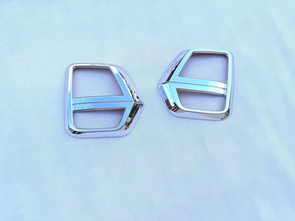 2 x Chrome ABS Front Fog Light Lamp Cover Trim for 2023-2025 Chevrolet Colorado