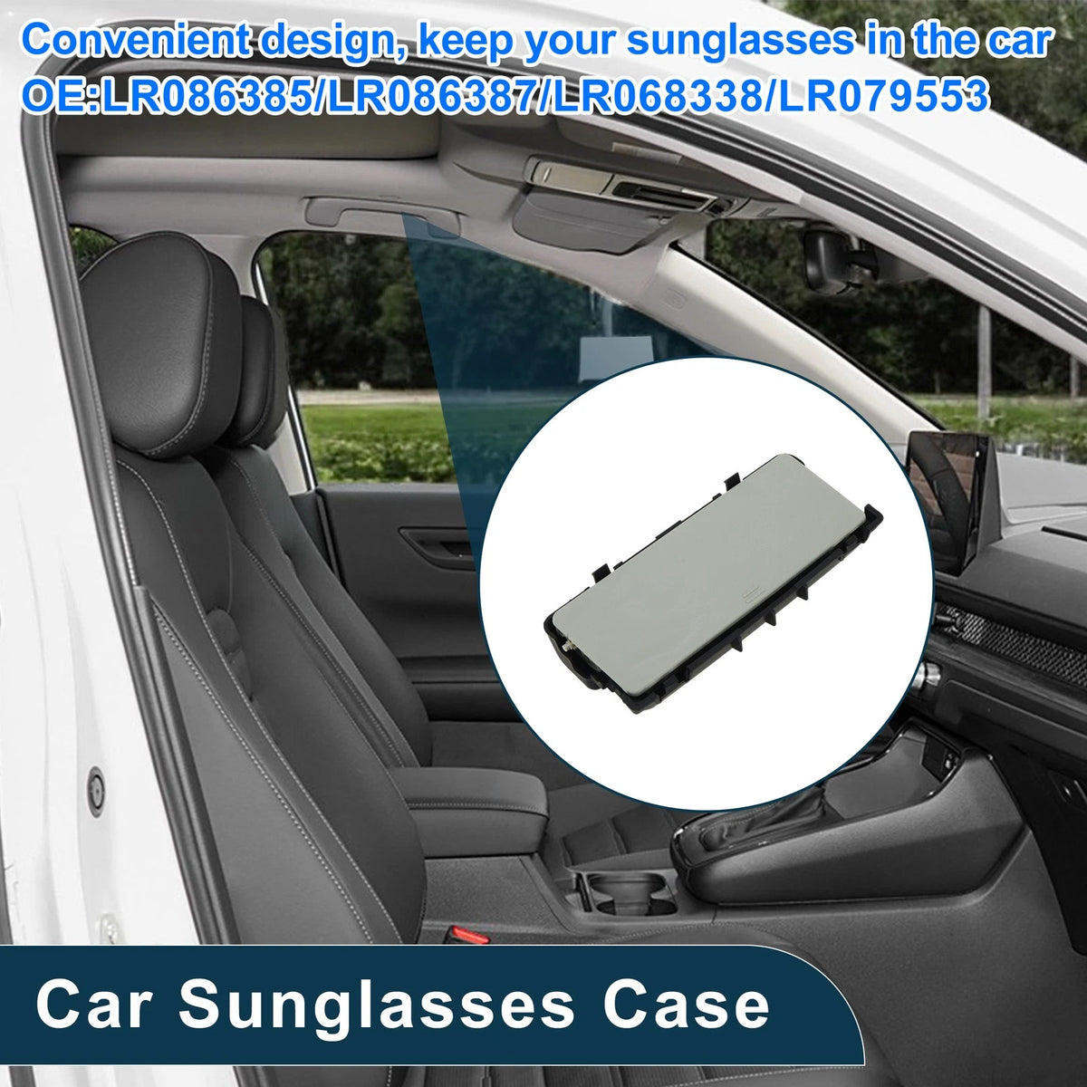 Sunglasses Case for Land Rover Defender 90/110/130 (2020-2024) Beige 1 Pc