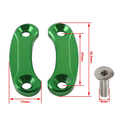 Rearview Mirror Block Off Base Plates Cover for Kawasaki ZX-10R ZX6R (2016-2021)