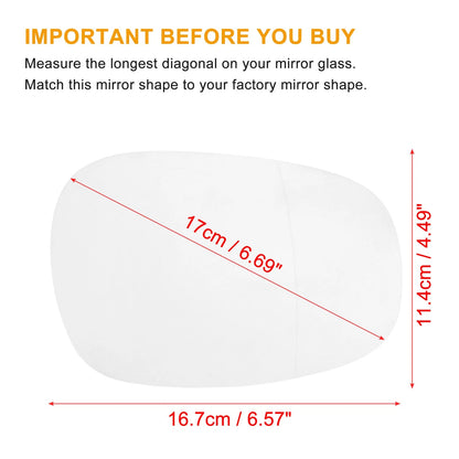 Heated Mirror Glass Replacement for BMW 325i 135i (2001-2013)
