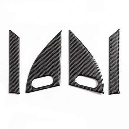 Carbon Fiber Door Corner Speaker Cover Trim 4 x for Dodge Charger (2015-2020)