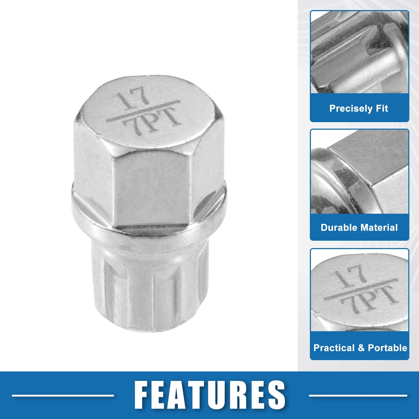 Wheel Screw Lock Lug Nut Set with Socket for BMW (2017-2023)