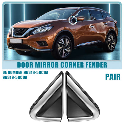 Pair Door Mirror Corner Fender for Nissan Murano (2015-2018)