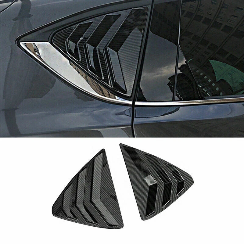 ABS Carbon Fiber Side Window Louver Shutter Cover for Mazda CX-5 (2017–2021)