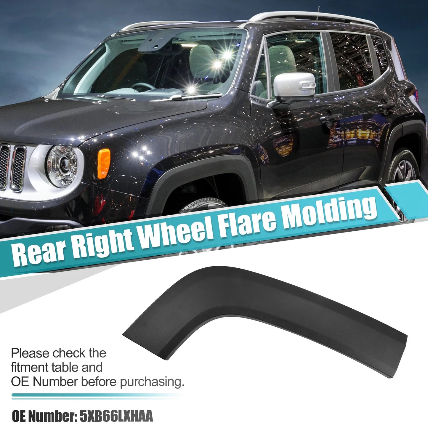 Rear Right Fender Trim for Jeep Renegade (2015-2021)