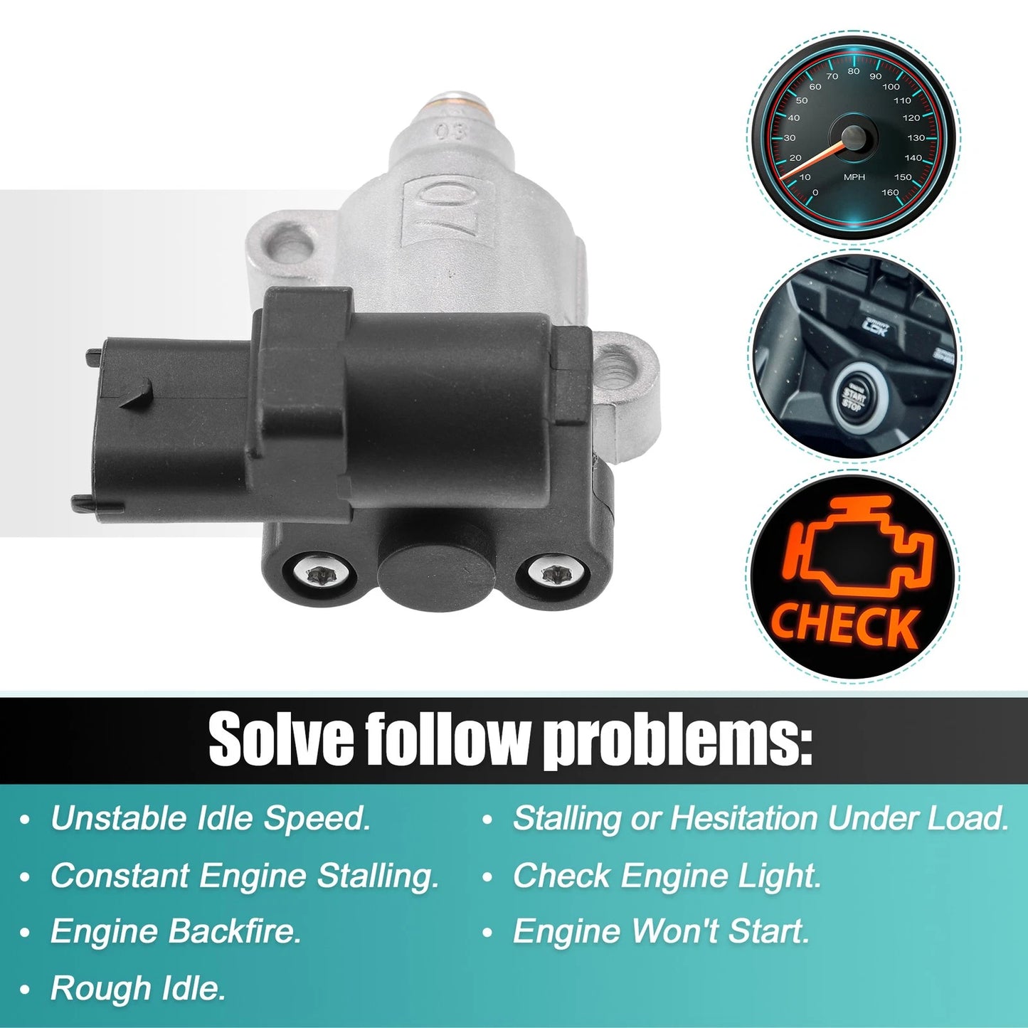 IAC Valve for Hyundai Matrix, Kia Picanto (2004-2010)