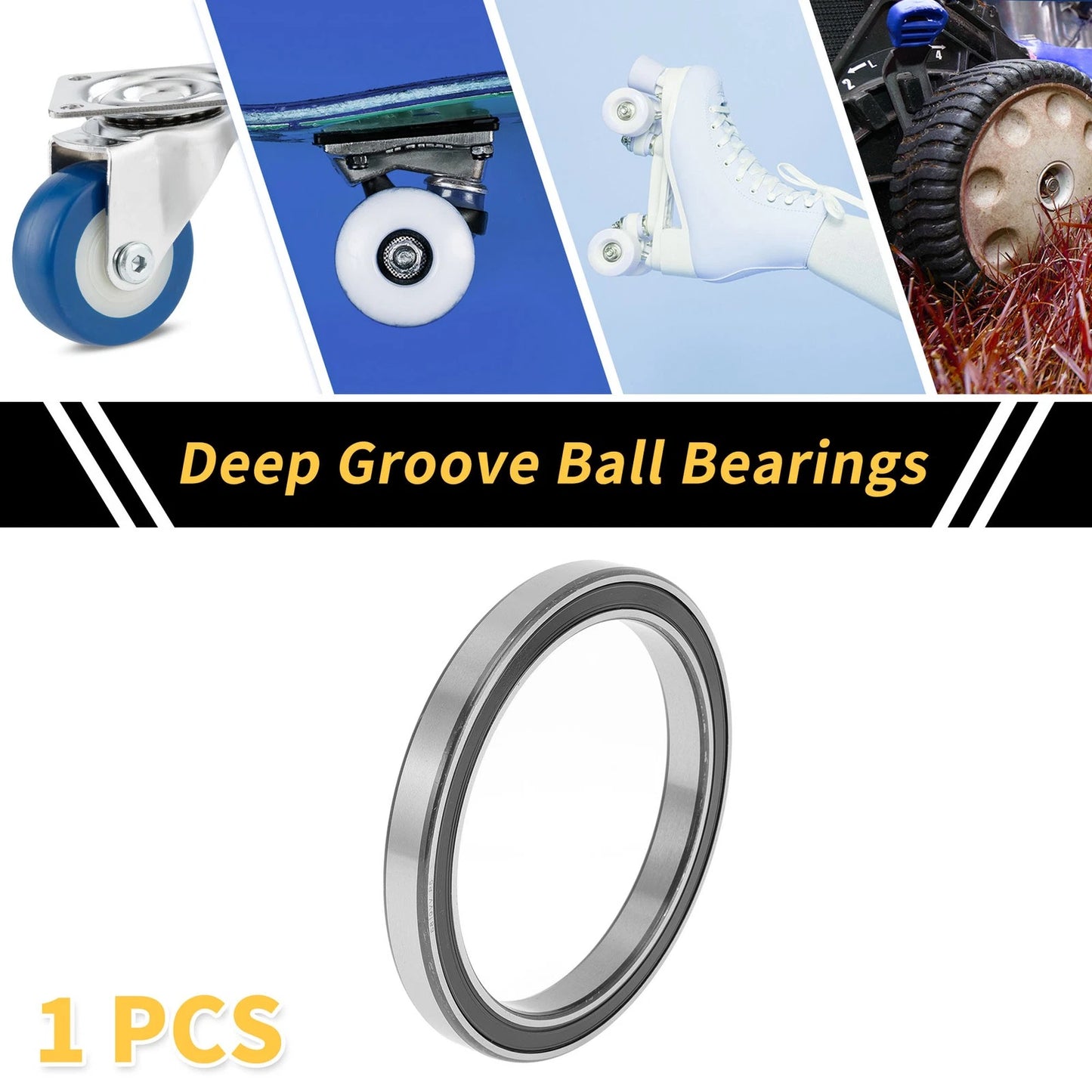 95x120x13mm Deep Groove Ball Bearings P5 for Scooter Skateboard Wheel
