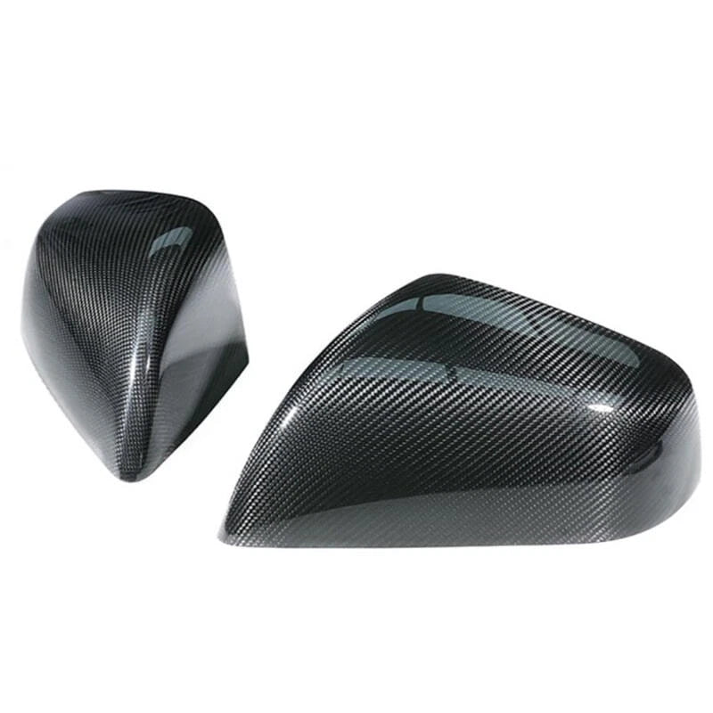 Dry Carbon Fiber Adhesive Mirror Shell Covers Caps for Tesla Model X 2023