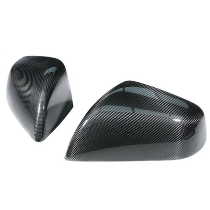 Dry Carbon Fiber Adhesive Mirror Shell Covers Caps for Tesla Model X 2023