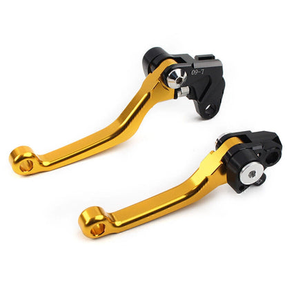 Gold Pivot Brake Clutch Levers  for Suzuki RM125 RM250 RM85