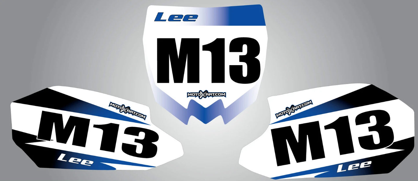 Custom Number Plates for Yamaha YZF 450 Stickers/Decals (2010-2013)