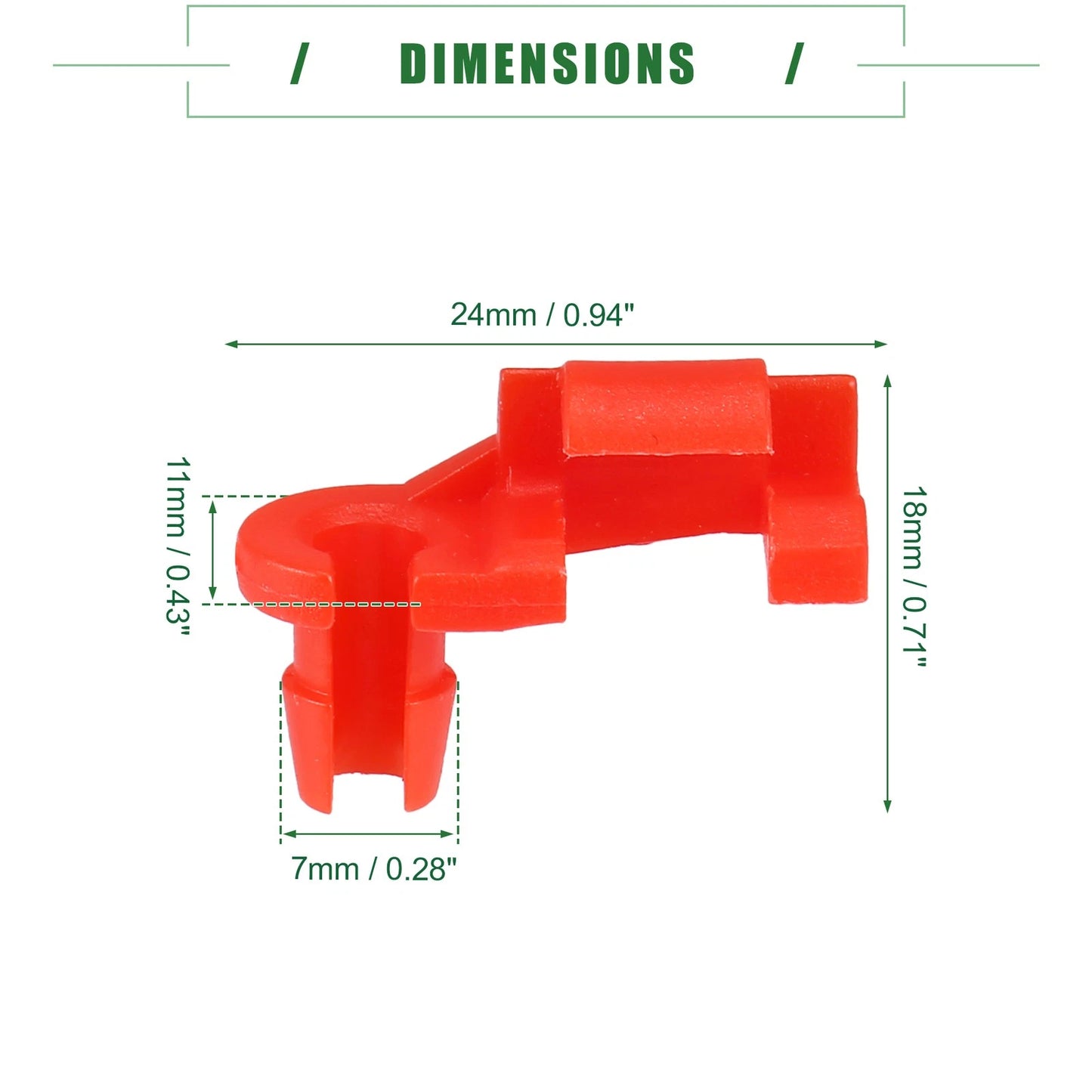 Tailgate Handle Rod Clips for Chevrolet Silverado (1999 - 2009)