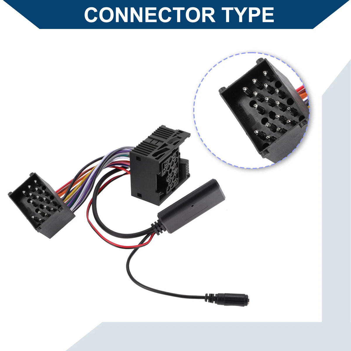 Stereo Radio Harness 16 Pin with Microphone for BMW E46 3 Series (1998-2006)