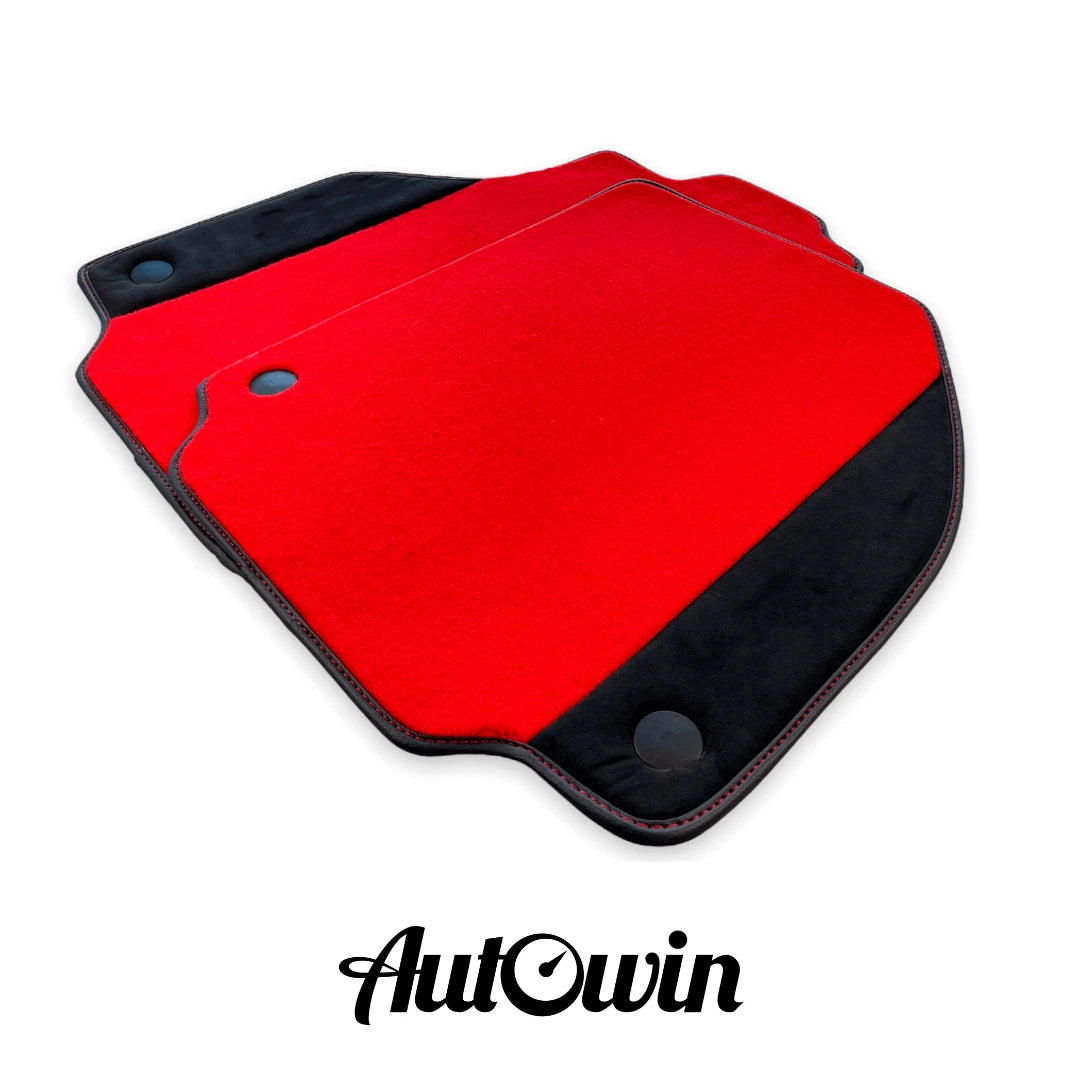 Red Floor Mats for Ferrari 458 Italia with Alcantara (2010-2015)