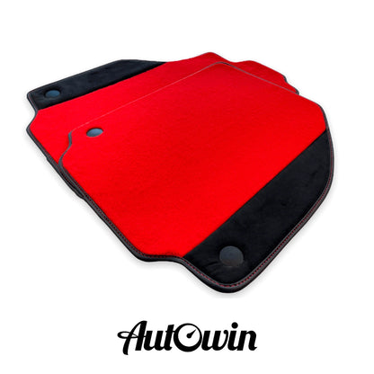 Red Floor Mats for Ferrari 458 Italia with Alcantara (2010-2015)