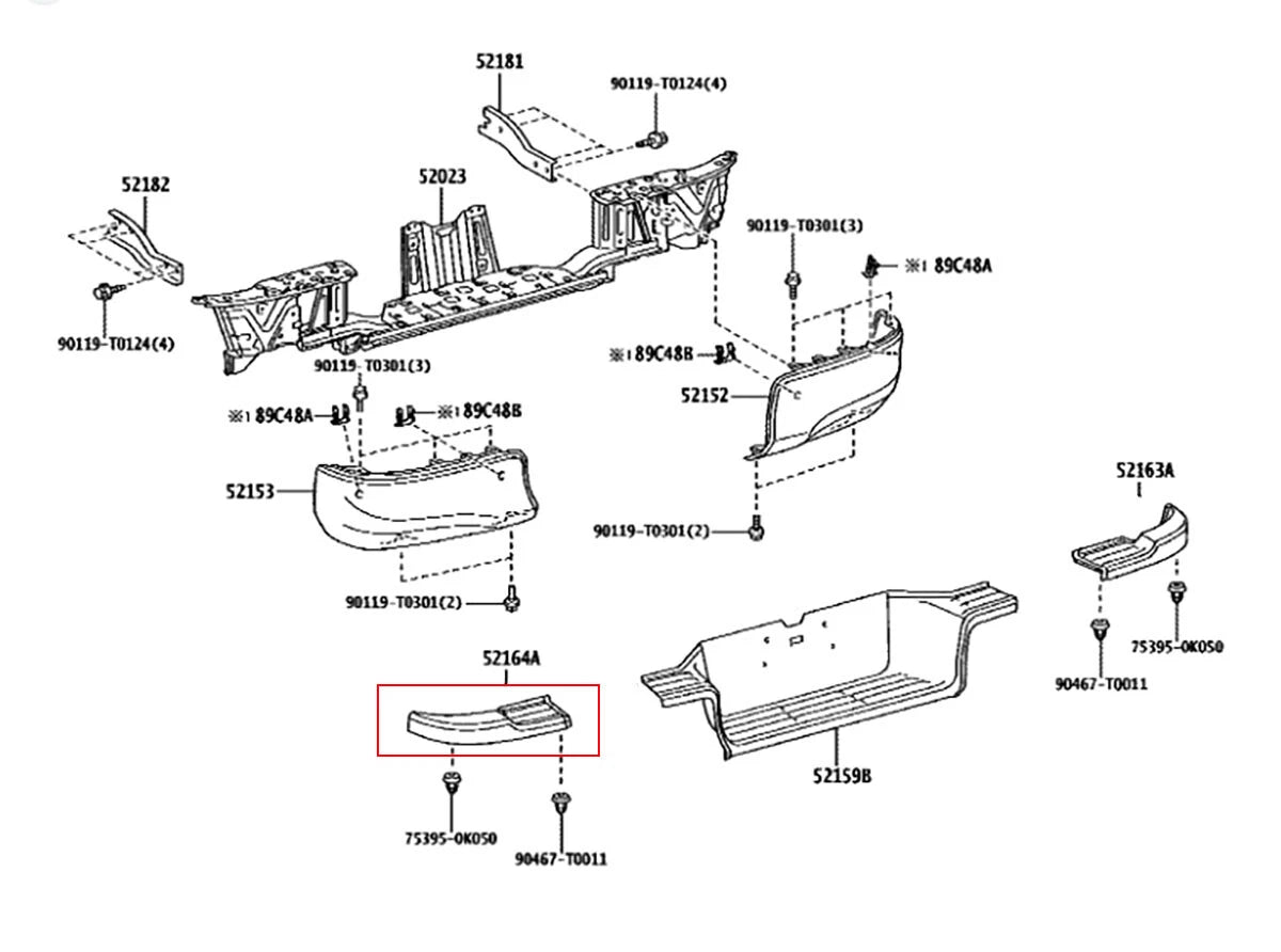 Bumper Step Plate for Toyota Hilux SR5 Revo Rocco (2015-2019)