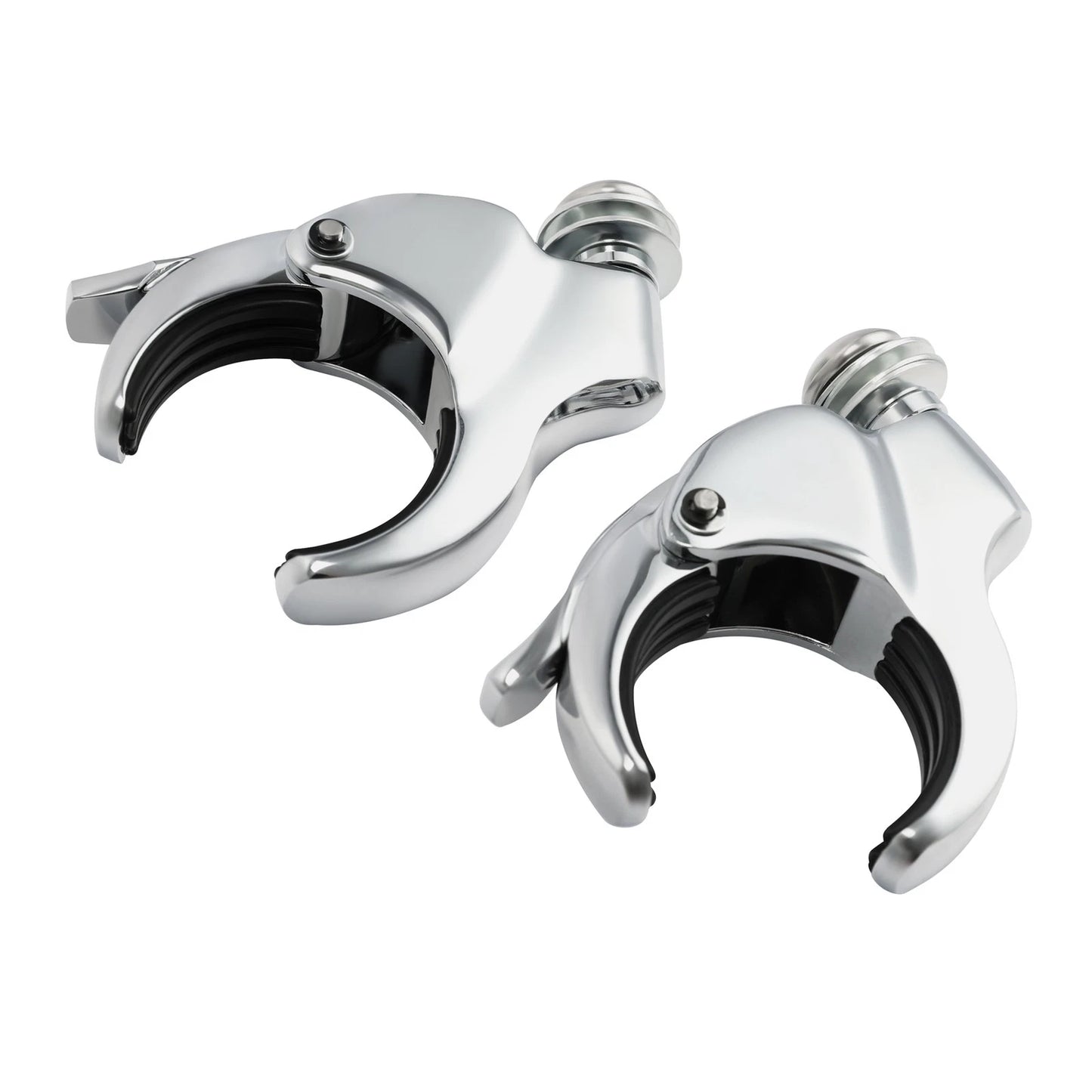 49mm Windshield Bracket Clamps for Harley Street Bob, Low Rider (2014-2025)