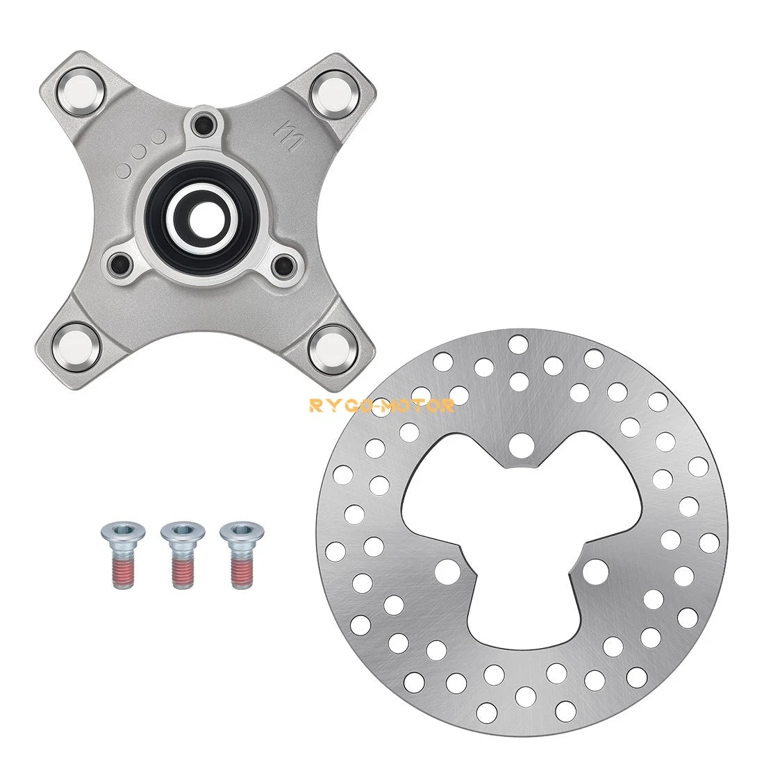 2 x Front Wheel Hubs & Brake Disc for Honda TRX250EX TRX400EX Sportrax 250 400