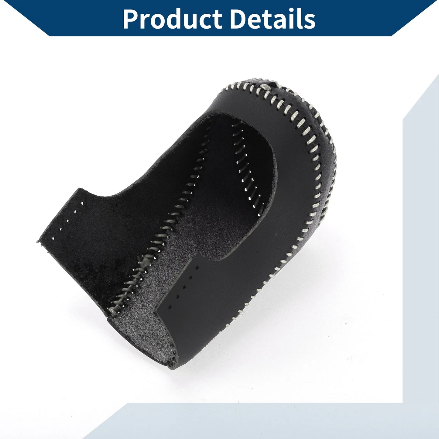 Gear Shift Knob Cover for Chevrolet Malibu (2016-2020) Black Carbon Fiber Grey