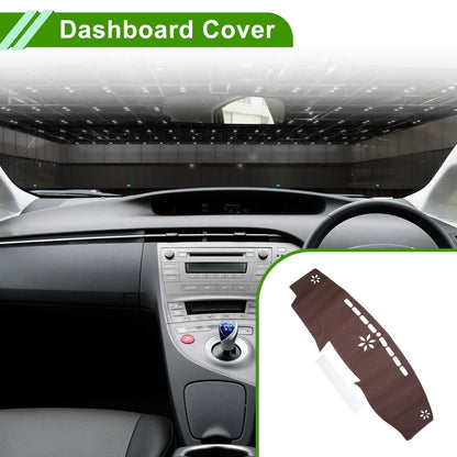 Dashboard Cover Mat for Toyota Prius C (2012-2019) - Brown Dash Cover