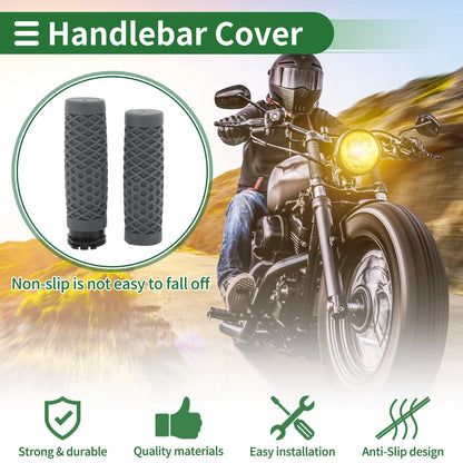 Handlebar Grips / 25mm / Grips TPU Dark Gray for Motorcycle