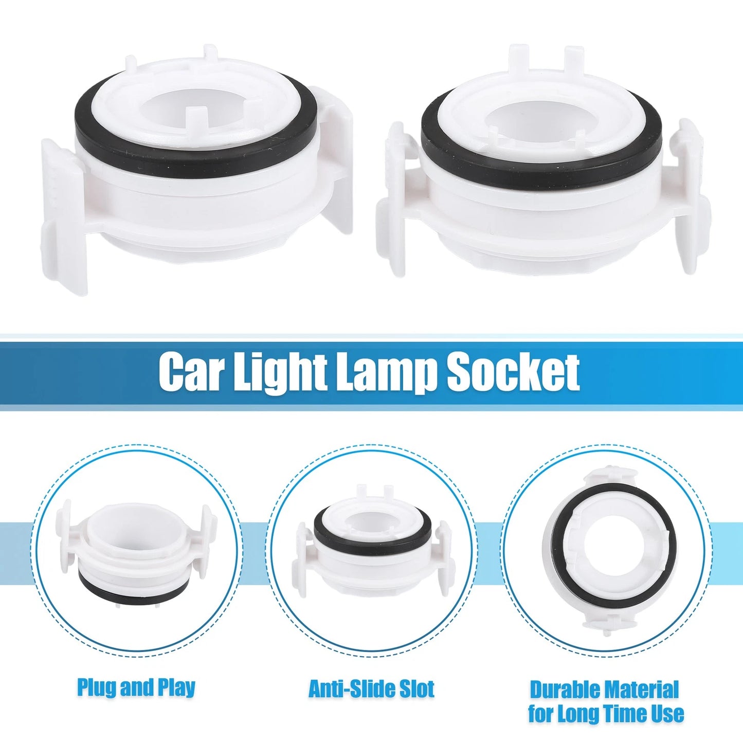 H7 Xenon Headlight Bulb Retainer Adapter Socket for BMW 325i (2004)