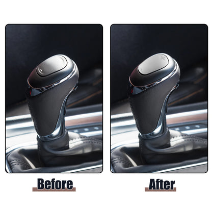 Gear Shift Knob Cover Sticker for Chevrolet Equinox (2018-2020) Silver Tone