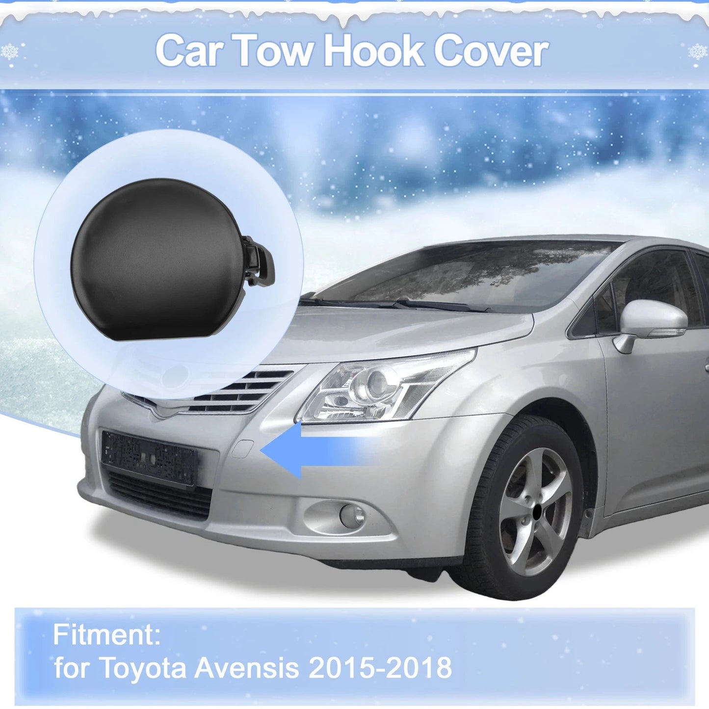 Left Front Tow Hook Cover for Toyota Auris (2013-2015)