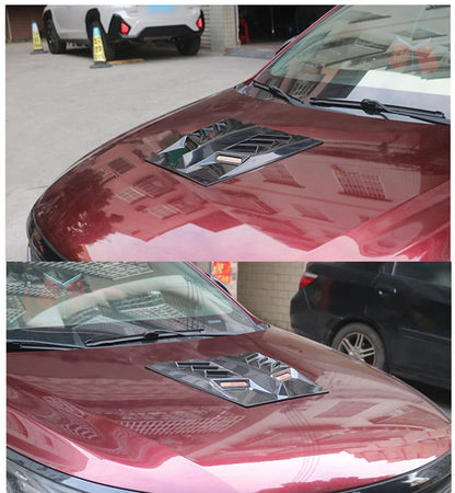 ABS Glossy Black Hood Vent Scoop Cover for Car Exterior Trim