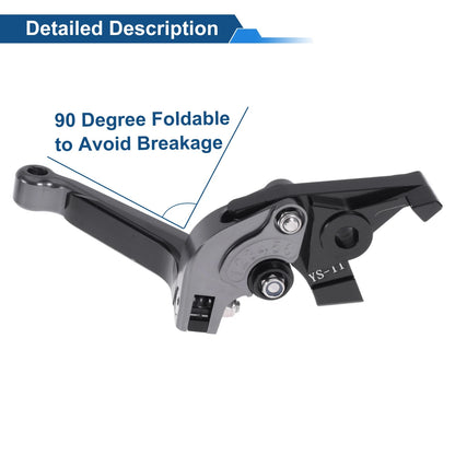 Adjustable Brake Clutch Levers for Honda X11 (1999-2002) - Titanium Black