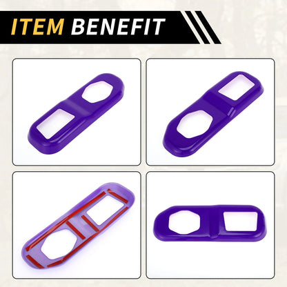 Rear Trunk Lock Panel Cover for Jeep Wrangler JL JLU (2018-2024) - ABS Purple