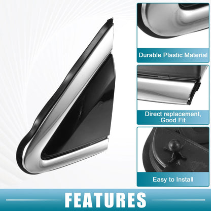 Pair Door Mirror Corner Fender for Nissan Murano (2015-2018)