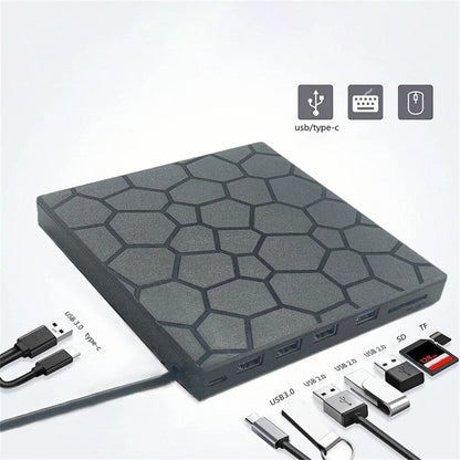 USB 3.0 External CD DVD Writer Burner Reader for Windows 7-11