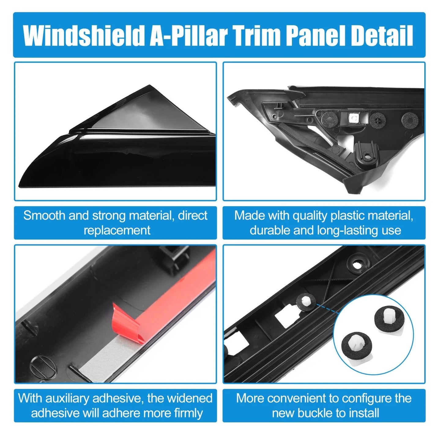 Windshield A-Pillar Trim Panel for Ford Explorer (2011-2019)
