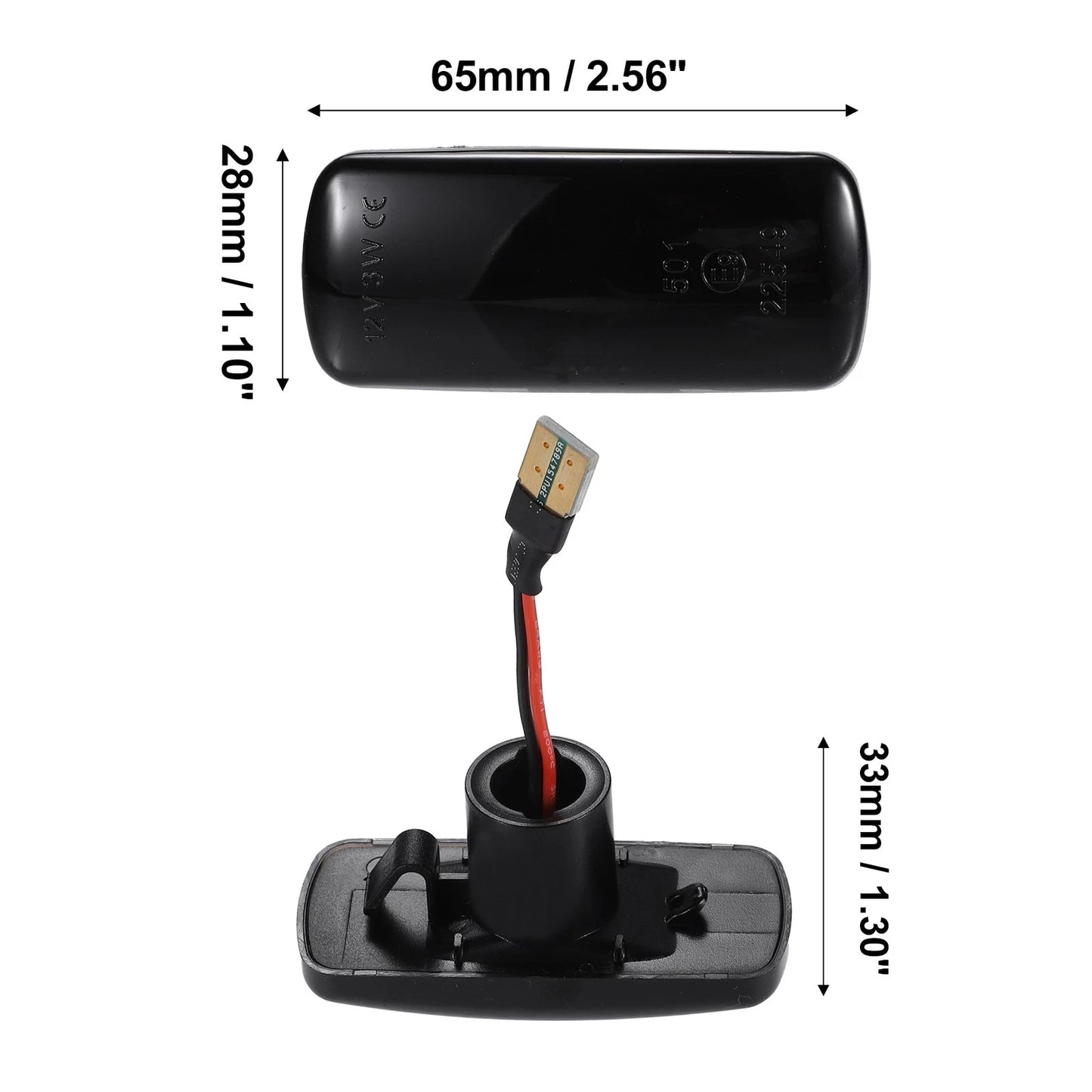 Pair LED Side Indicator Repeater Light for Dodge Caliber Journey