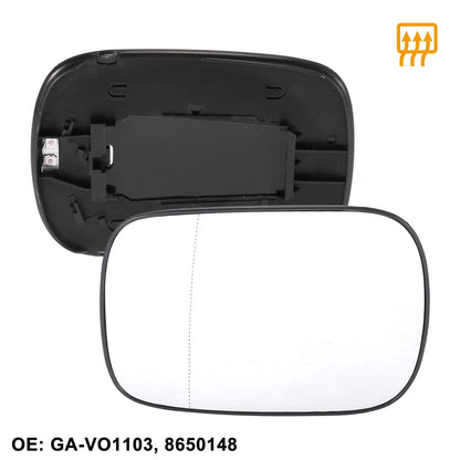Heated Left Side Rearview Mirror Glass for Volvo XC70 XC90 (2003-2006)