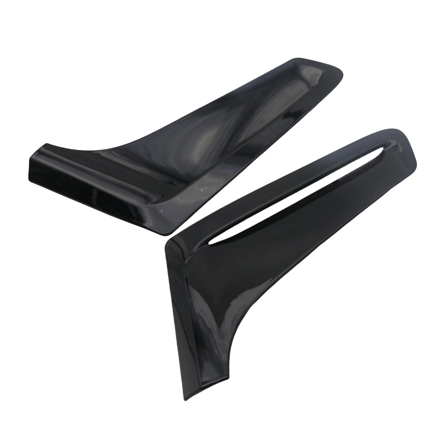 2 x Glossy Black Fender Side Air Duct Molding Trims for BMW 7-Series G12 (2016–2019)