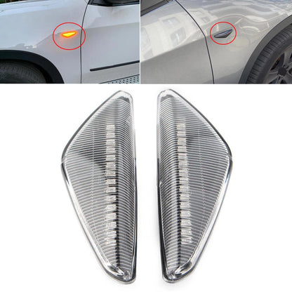 ABS Dynamic LED Side Marker Turn Signal Lights for BMW F25 E70 E71 E72 E70 (2010-2017)