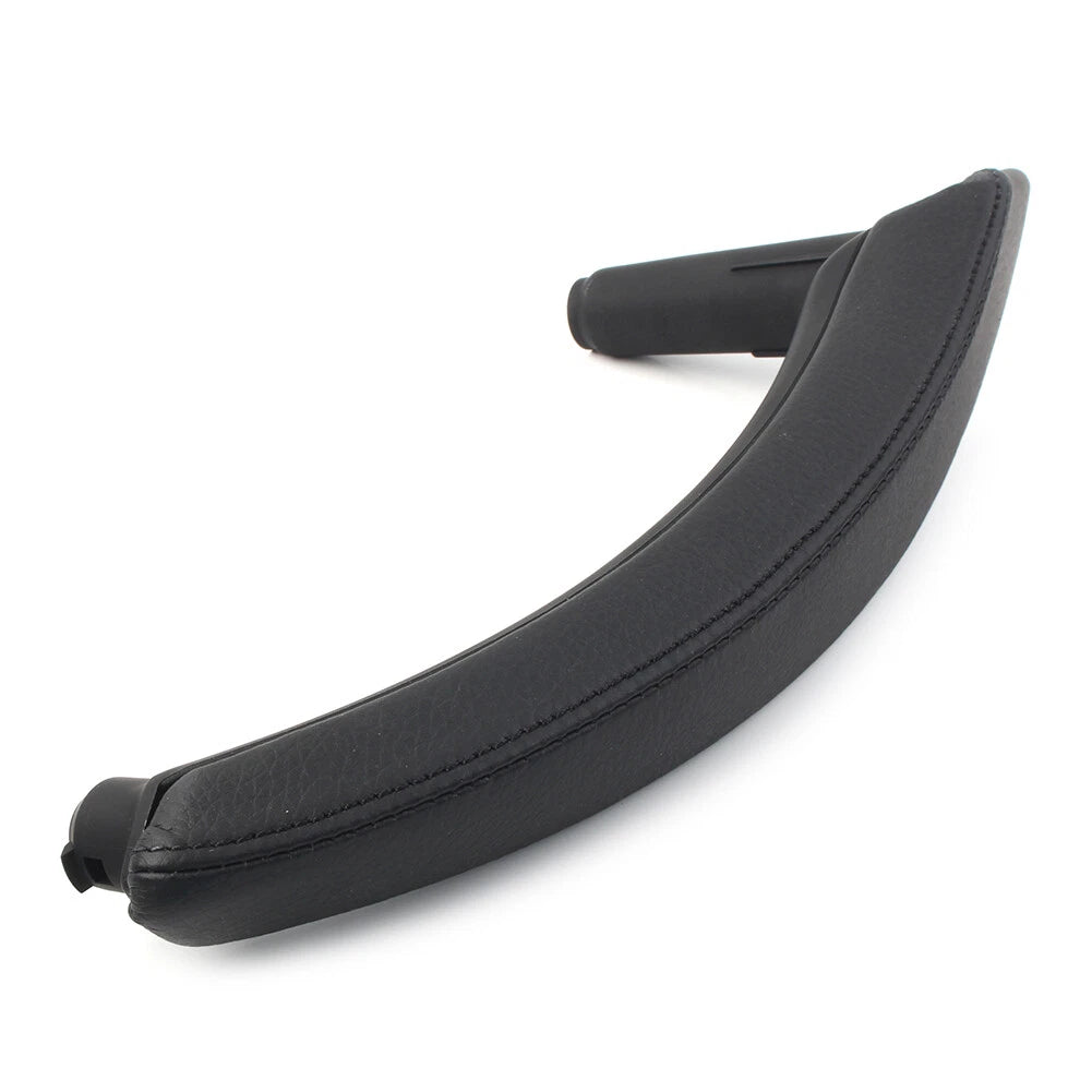 Black Door Trim Pull Handle Right Side Real Leather for BMW X5 X6 (2007-2013)