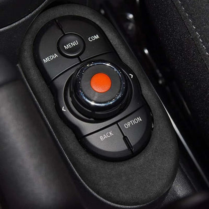 Leather Center Console Multimedia Buttons Trim Fit For Mini Cooper F55 F56 F57