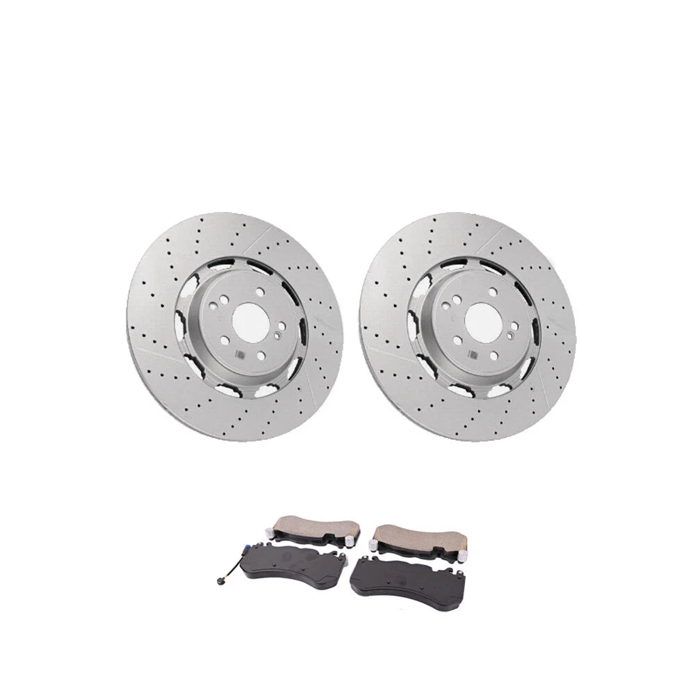 Front Brake Rotors & Pads for Mercedes-Benz W222 S63/S65 AMG (2014–2020)