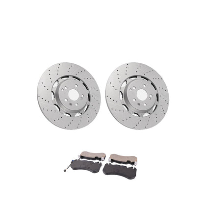 Front Brake Rotors & Pads for Mercedes-Benz W222 S63/S65 AMG (2014–2020)