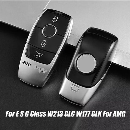 Car Key Fob Case Cover for E-Class W213 GLC W177 GLK AMG (2008–2023)