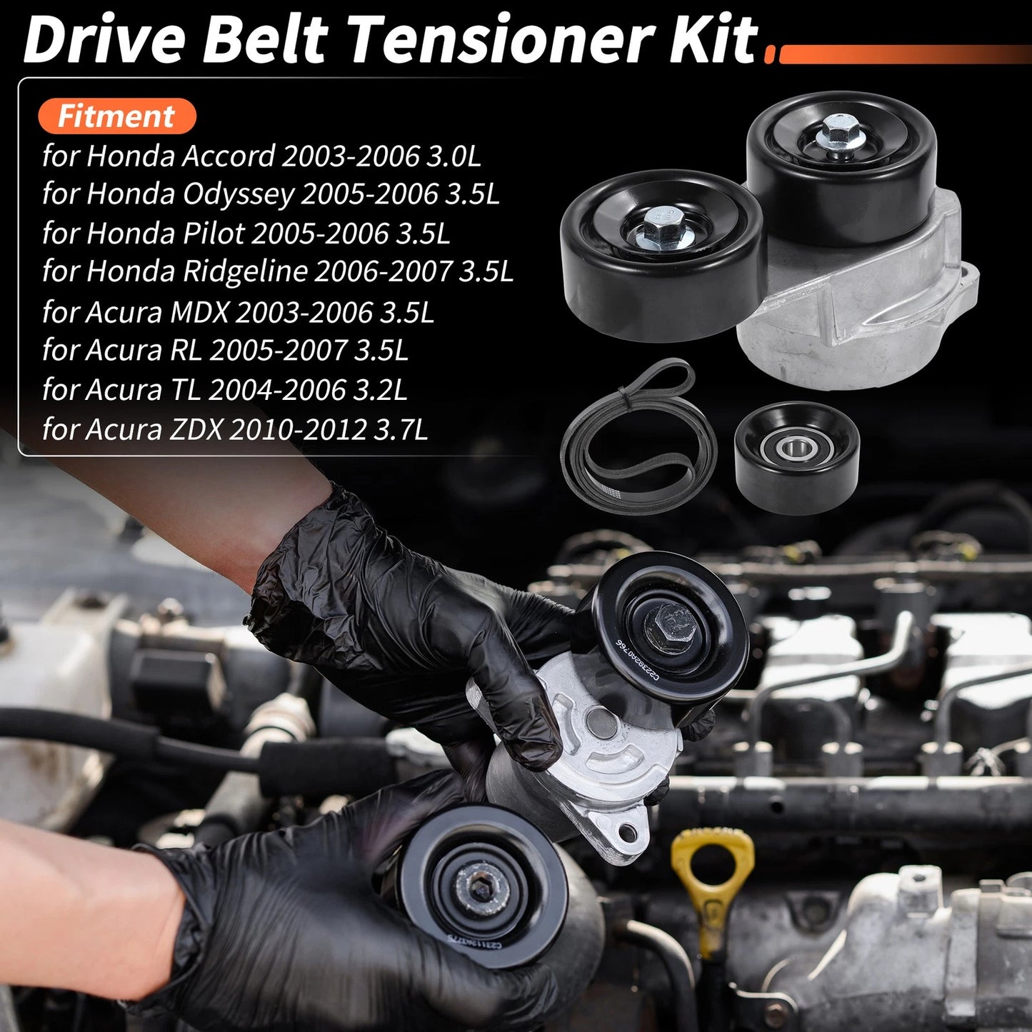 Drive Belt Tensioner for Honda Accord 2003-2006 3.0L