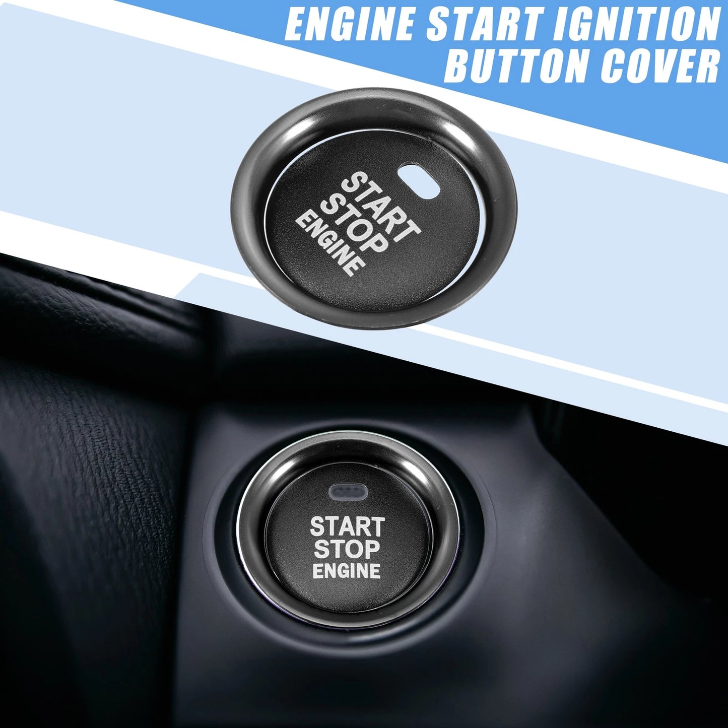 Engine Start Stop Button Cover for Mazda 2 3 6 CX-3 CX-4 (2011-2023)